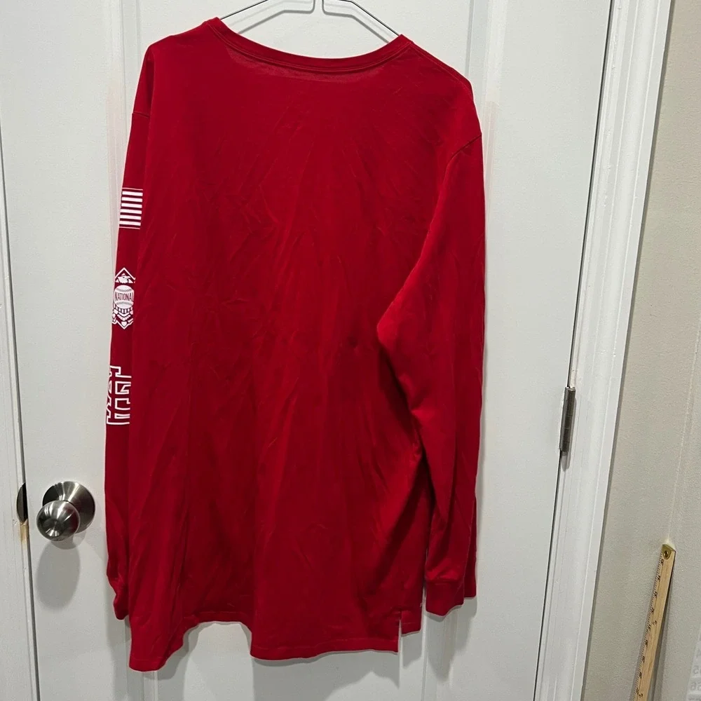 Nike Mens Long Sleeve Shirt St Louis‎ Cardinals Dri-FIT Red XL